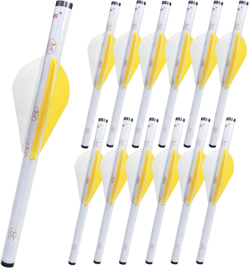 LEANPRO Store 12-Pack Shrink Fletch with 2 Inch Vanes, Stretch Arrow Wraps Universal Fit for Arrows and Bolts, DIY Archery Fletching Tool - Image 1